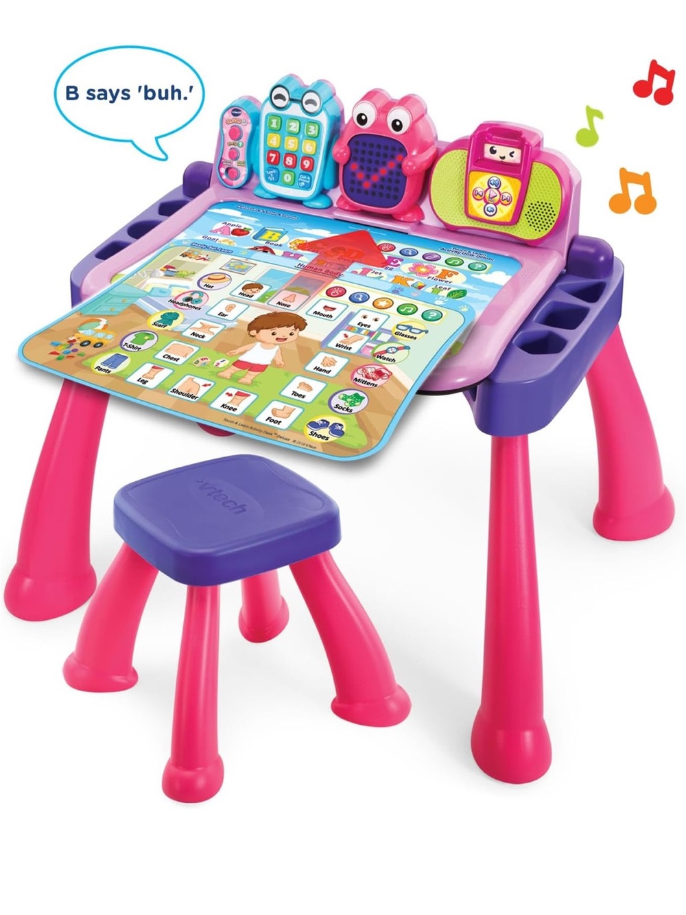 Pink & Purple Interactive Learning Activity Table & Expansion Pack 2-4yrs
